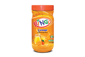 Bingo orange drink jar 250gm