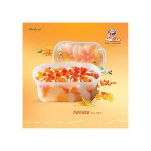 Savoy Double Sundae Mango & Vanilla 1L