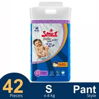 SMC Smile Baby Diaper Pants - S (4-8 kg) 42pc