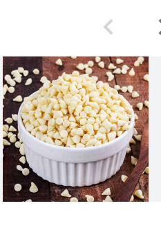 Pillow white chocolate chips