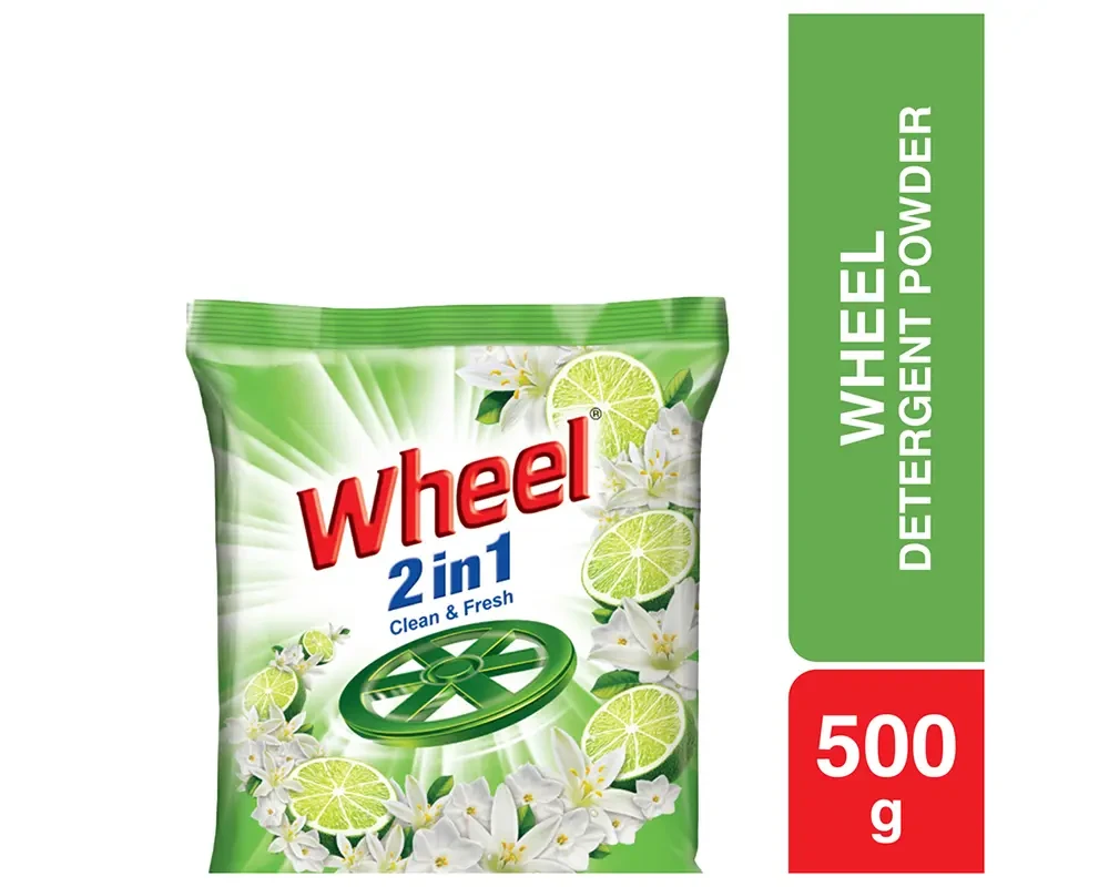 Wheel 500gm Clean & Fresh 2in1 Detergent Powder