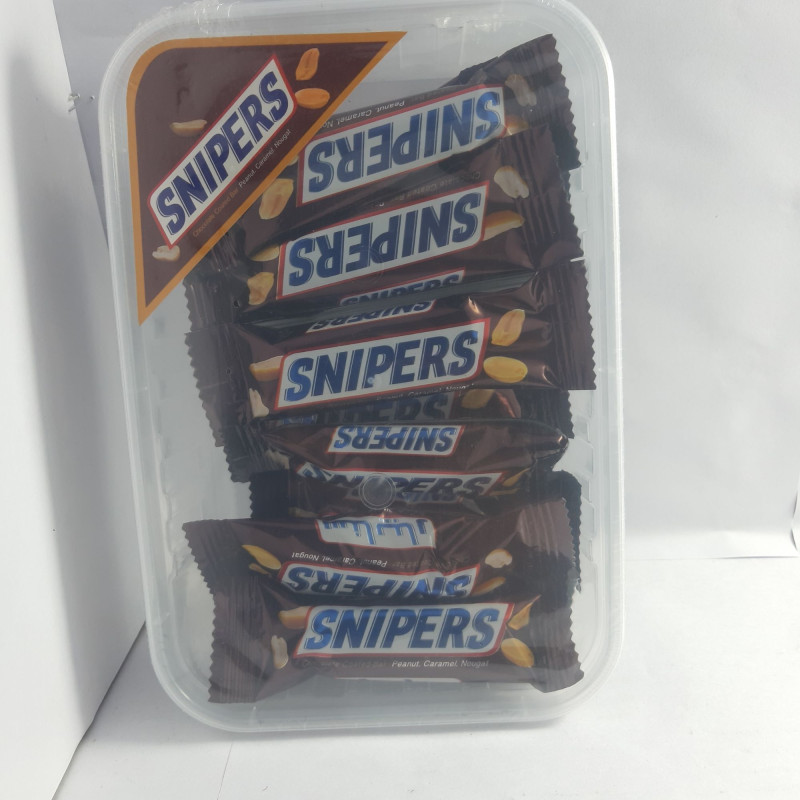 Snipers chocolate coated bar peanut caramel nougat 12pic 1box