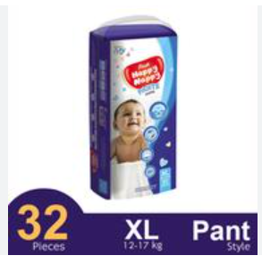 Fresh Happy Nappy Pant Diaper XL (12-17 kg) 32 pcs