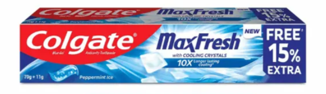 colgate maxfresh toothpaste(peppermin ice)