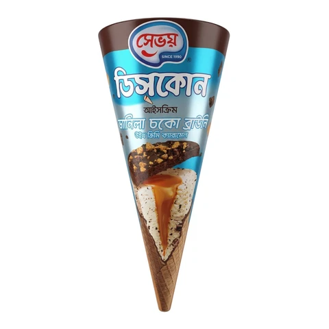 Savoy Discone Ice Cream Vanilla Choco Brownie