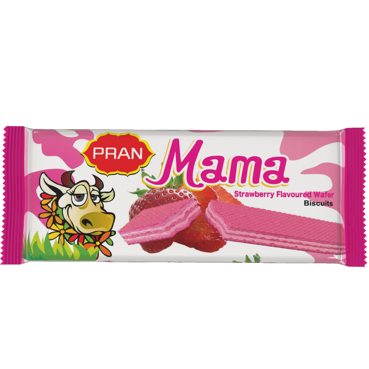 PRAN Mama Strawberry Wafer combo 12x