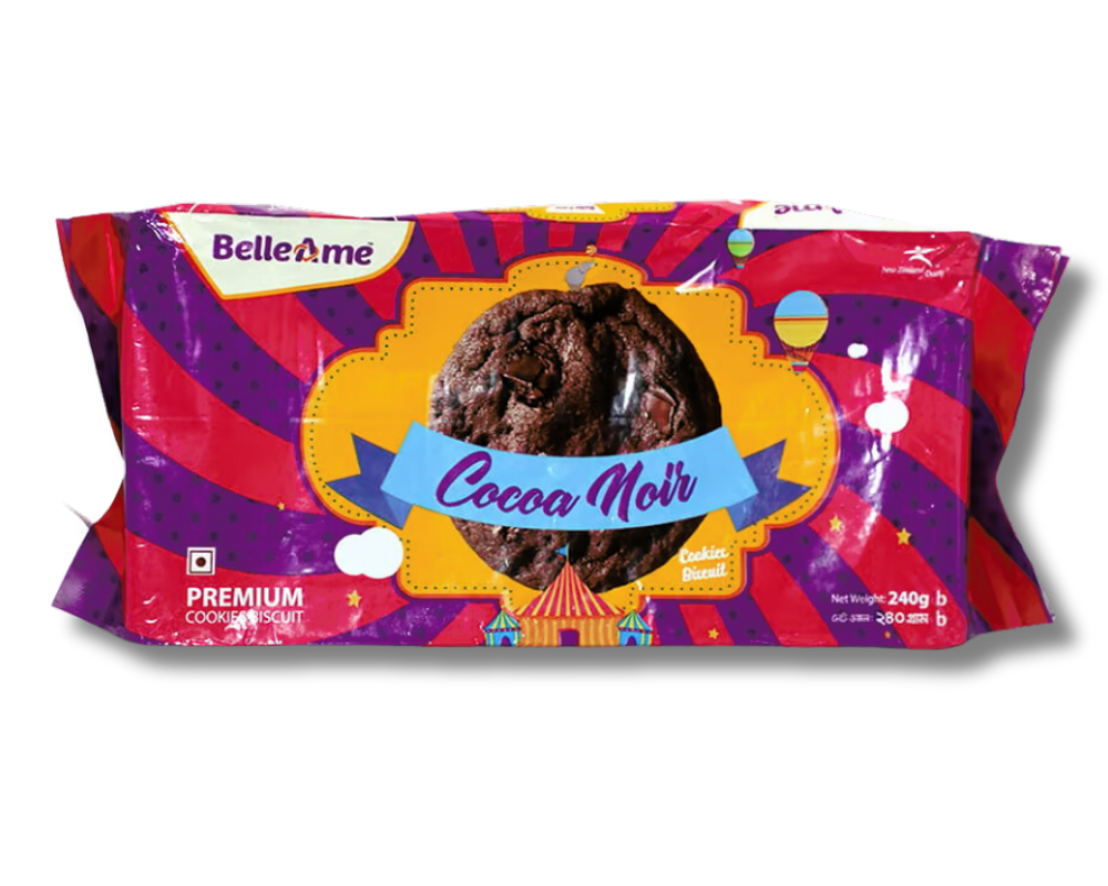 BelleAme Cocoa Noir Cookies Biscuit 240 gm